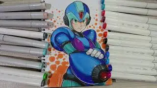 LIVE DE DESENHO: MEGA MAN 🎮 | Do Esboço à Arte Final