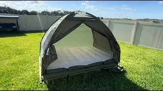 Review - Outsunny 2 Person Foldable Camping Cot with Tent