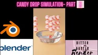 Candy drop into a Bowl - Blender Animation Tutorial Part 3