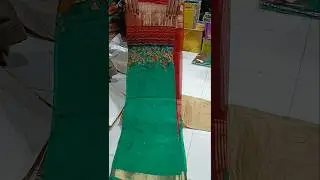 A very beautiful pure tissue silk saree in green colour ✨❤️💚#trending #saree #sareelove #shorts