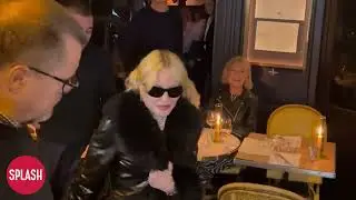 Madonna Spotted Arriving For Dinner With Son Rocco At Restaurant 