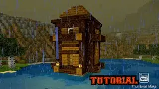 How to make a mini luxury house for fishermen , Minecraft pe