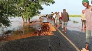 Bridge impassable as River Tana swells, destroying the Garissa-Mororo road