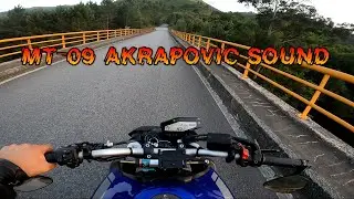 MT-09 AKRAPOVIC SOUND MOUNTAIN 🔥❤️💥 #akrapovic #exhaust #mt09
