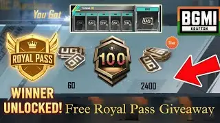 HURRY! 😱 BGMI New Royal Pass Giveaway | Winner Unlocked Live!