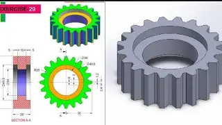 SolidWorks Tutorial Design for Interview level 2 Model