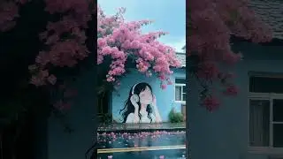Rain ☔☔ solo music 🙂 peace 🩵 #chill #music #song #bgm  #rain # nature #sologirl