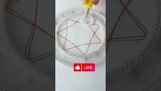 🤔🤔🤔What does this pattern resemble?Design Ruler Small ruler,⭕ big wisdom  #spirograph #art #drawing