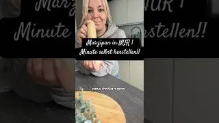 Wusstest du dass du Marzipan nur 1 Minute selbst herstellen kannst ? #marzipan #nussinebackt
