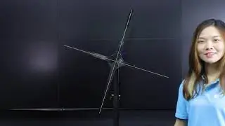 75cm Hologram Fan Use Video with app introduction