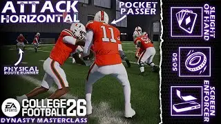 How to Attack Horizontally! | Spread Screen Offense | CFB26 Recruiting & Scheming Masterclass
