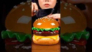 ASMR Burger Cutting & Satisfying Sounds🍔Relaxing Food Video #asmr #satisfying #relaxing #ai  #burger