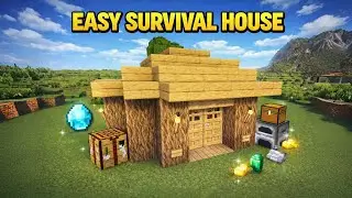 EASY SURVIVAL HOUSE ! MINECRAFT ! FIN BUILDS |
