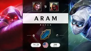 ARAM Match: Super Jayce vs Super Zed - NA server Patch 14.23