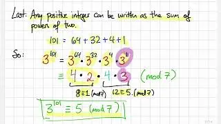5.1C - Exponentiation Modulo m - MATH 120