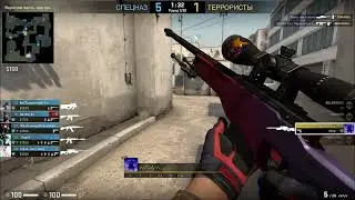 Забираю раунд в соло / AWP ACE