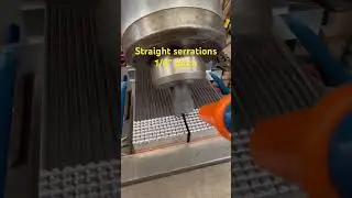 Straight serration pattern 1/8&rdquo; pitch #machinist #machining #cnc #machineshop #shop #shorts