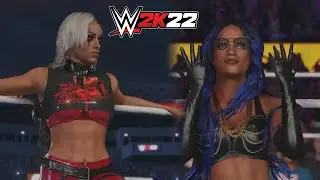 WWE 2K22 - Liv Morgan vs Sasha Banks