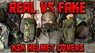 Real vs Fake Flecktarn KSK Helmet Cover | Roman Kurmaz Hexonia Ops-Core Airsoft Review