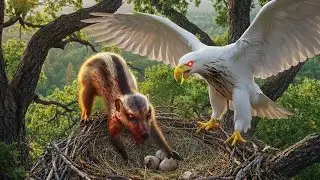 &ldquo;Falcon Protects Its Eggs from a Sneaky Squirrel | Epic Nest Defense Story&rdquo;