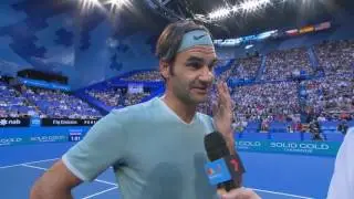 Интервью Роджера Федерера на корте (RR) &mdash; Mastercard Hopman Cup 2017