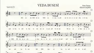 VEDA BUSESİ yan flüt NOTALARI eşlikli