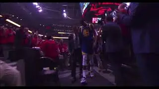 Toronto crowd giving Durant an standing ovation and chanting 'KD' as he heads to the locker room 10