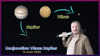 ** Popularizing Astronomy ** A look back at the Venus-Jupiter conjunction of August 12, 2025! 🤓🔭🌌