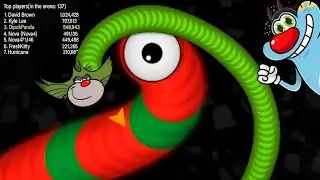Worms zone.io Saamp Wala game Snake Saamp game  oggy and Jack 🤣 2023 #986