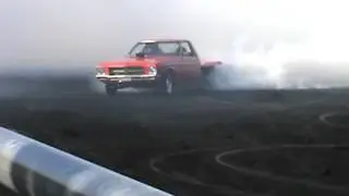 84  FRY383 Holden V8 HQ 1 Tonner At Burnout Mania 7 10 2013