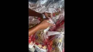 Preparing Food Boxes for families in need