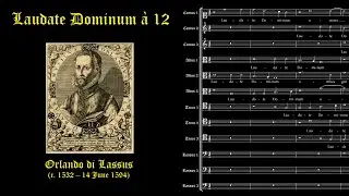 Laudate Dominum &agrave; 12. Orlando di Lasso. Studio De Musique Ancienne De Montr&eacute;al. Andrew McAnerney