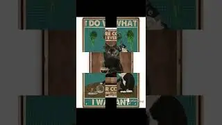 Cute Vintage Cat Signs with Quotes