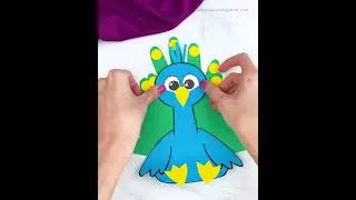 Diy handprint peacock 🦚 craft