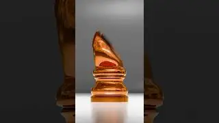 🎥 11-Second Time-Lapse: King & Knight Chess Pieces Transform to Gold ✨