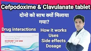 Cefpodoxime clavunic acid tablets | Gudcef cv 200 tablet uses in hindi