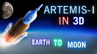 Moon Mission Artemis-1 in 3D Animation