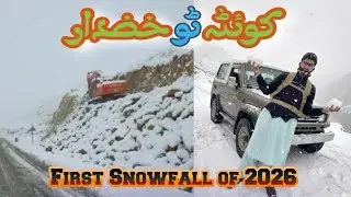 Hawy snowfall🥶 first snow of 2026 [ Quetta To khuzdar road trip ] @UmairYousufzai 