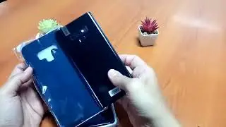 Unboxing Flip Hardcase Clear View Samsung Note 9, Lumayan lah apa ada nya
