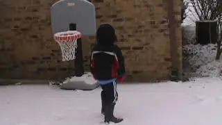 Blake flip flopping, snow and yoga