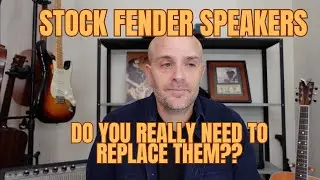 Fender Stock Speaker That Actually Sounds Great -Oxford