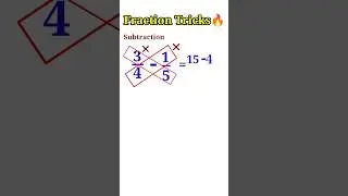 Butterfly Method for Subtracting Fractions 📚 #Shorts #math #maths #mathematics #education