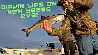 FISHING for WINTER SPRING SALMON on NEW YEARS EVE | Nanaimo BC Vancouver Island | OCEAN FISHING VLOG