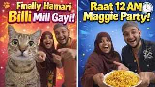 Finally Billi Mil Gayi 😍 | Ammi Khush Ho Gayi | 12 AM Maggie Party 🥳 