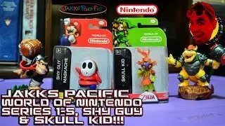 Jakks Pacific- World of Nintendo: Series 1-5, SHY GUY & SKULL KID! {UNBOXING}