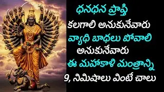 ధనప్రాప్తి కలగాలి అనుకునేవారు వ్యాధి బాధలు పోవాలి అనుకునేవారు ఈ మంత్రాన్ని వింటే చాలు, 