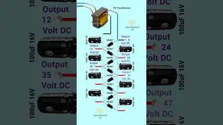 Voltage multiplier circuit | Multi volts power supply | Voltage doubler | ac to dc