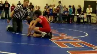 Youth wrestling girl the guillotine wrestling technique
