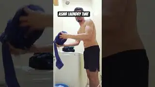 asmr laundry time