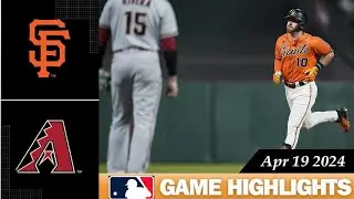Arizona Diamondbacks Vs. San Francisco Giants GAME HIGHLIGHTS 04/19/2024 | 2024 MLB Season